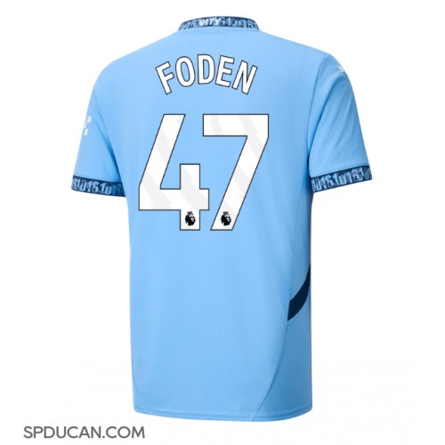 Muški Nogometni Dres Manchester City Phil Foden #47 Domaci 2024-25 Kratak Rukav